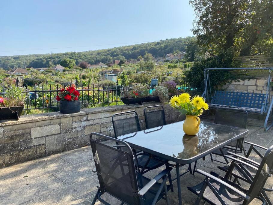 The Terrace - Annexe With Views Apartment Bathford Bagian luar foto